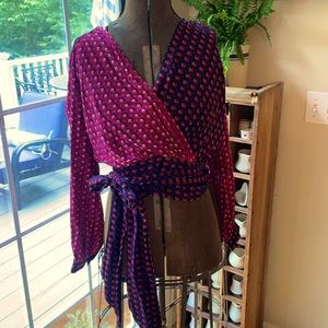New Maeve from Anthropology, faux wrap top. Size 4